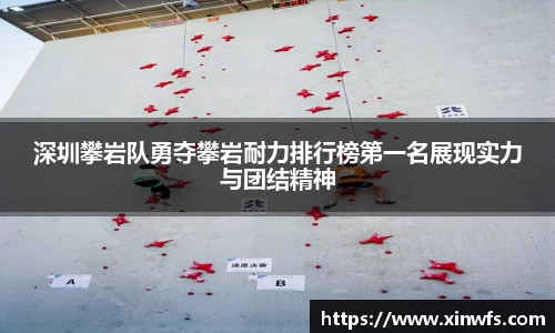 深圳攀岩队勇夺攀岩耐力排行榜第一名展现实力与团结精神